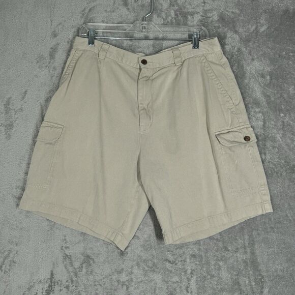 Tommy Bahama Shorts Mens 35 Tan Silk Cotton Preppy‎ Summer Neutral Minimalist - Picture 2 of 6